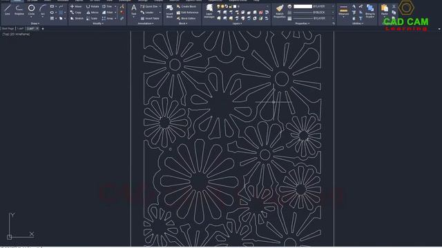 Convert Image to CAD DXF / DWG | Partition With Pattern For CNC Laser Cutting (JPG / PNG to DXF) смотреть онлайн