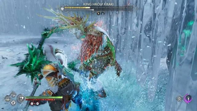 God of War Ragnarok - High Damage Runic Build vs Hrolf Kraki - Shatter Star Shield Gameplay (PS5) смотреть онлайн