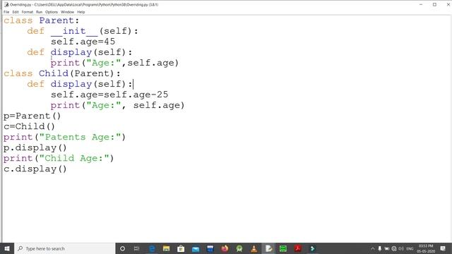 2. Method Overloading, Overriding And Data Hiding In Python By:Prof. Sudesh A Bachwani (HM-IIT) смотреть онлайн