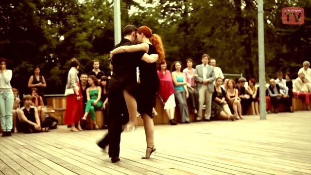 Vlada Zakharova - Dmitry Dudyntsev, Russia, Moscow, Prischepov Milonga - Open Air 01.07.2012 смотреть онлайн