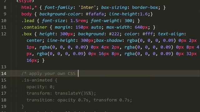 Animate on Scroll Using Intersection Observer смотреть онлайн