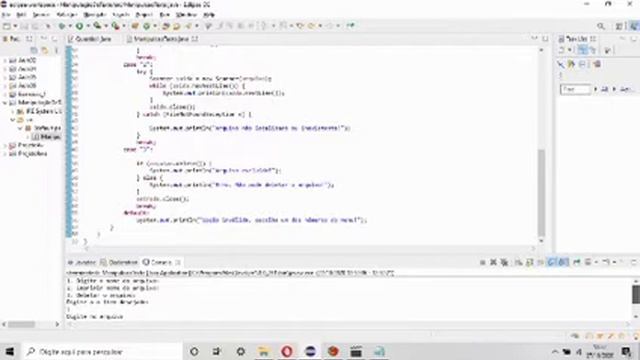 ProjetoJava - Manipulação de arquivo.txt смотреть онлайн