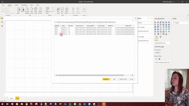 Combine Multiple Files in Power BI Desktop - Join CSV or Excel Files to One смотреть онлайн