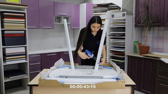 Собираем кухонный стол за 1,5 минуты смотреть онлайн