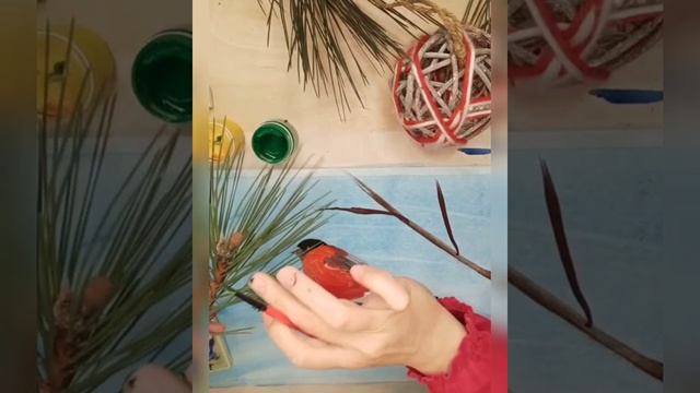 Легко и красиво нарисовать новогодний плакат✏️?️??️. Часть 1. смотреть онлайн