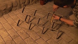 Штамп для имитация тротуарной плитки.