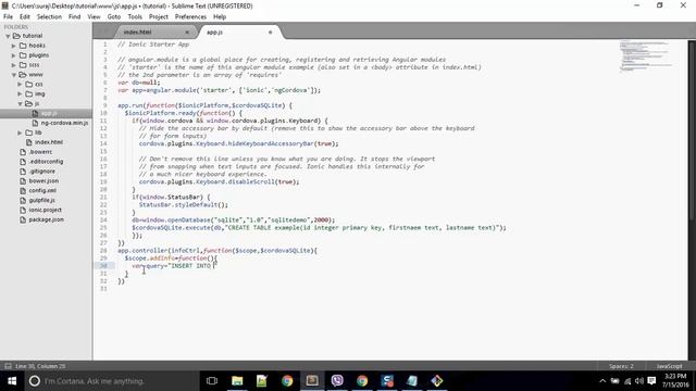 ionic & sqlite: insert and fetch data from sqlite смотреть онлайн