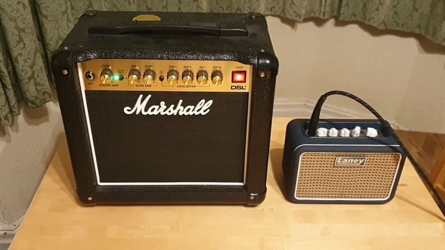 Marshall DSL1 & Laney Lionheart Mini. Valve Vs Mini guitar amp. смотреть онлайн