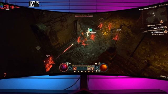 Diablo IV Open Beta POV | LG45GR95QE | 3440x1440 LG 45" ULTRAWIDE OLED | PC Max Settings | Gameplay смотреть онлайн