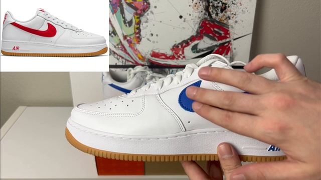 Nike Air Force 1 Low Retro Color of the Month Varsity Royal Review! смотреть онлайн