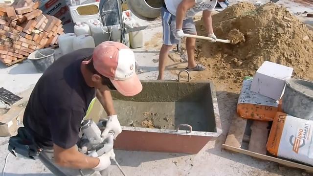 замешиваем раствор миксером.пропорции для хорошего раствора.Nivok111