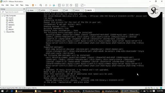 Konfigurasi dan Instal Monitoring Server Cacti di Debian 8 - Tutorial Instalasi Debian смотреть онлайн