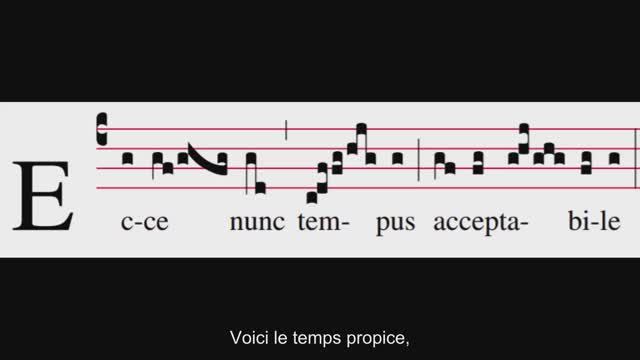 Ecce nunc tempus acceptabile