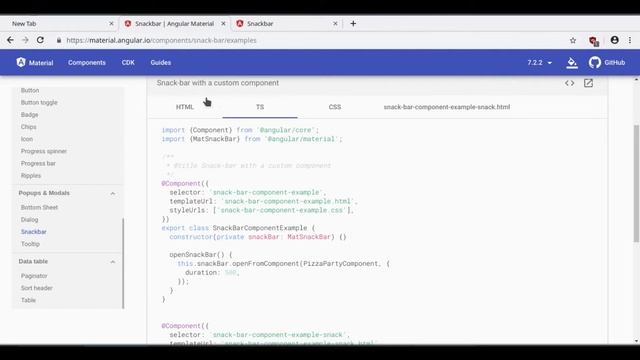 Angular material - snack-bar смотреть онлайн
