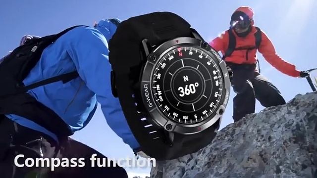 Смарт часы мужские с компасом со звонком Smart Watch Modfit Expedition Compass смотреть онлайн