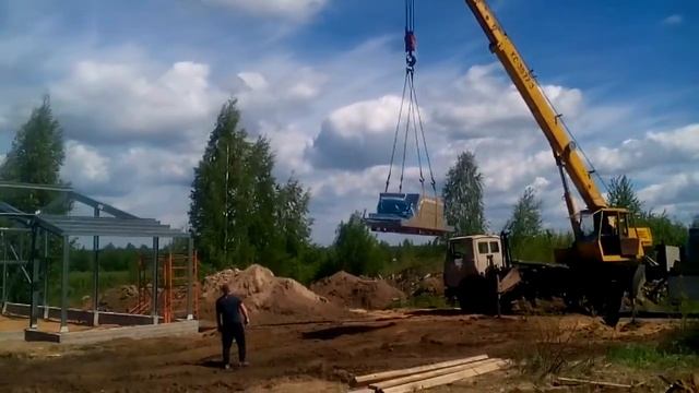 Разгрузка сендвич-панелей смотреть онлайн