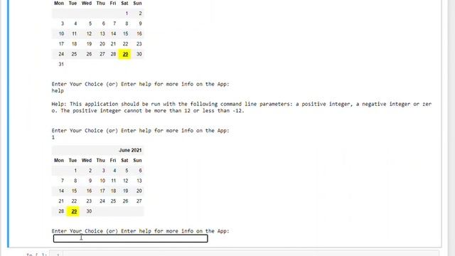 Calendar Application using Python смотреть онлайн