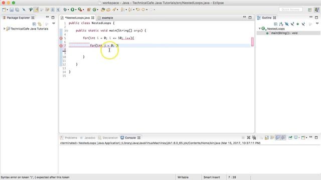 Java Tutorial 20 - Nested Loops смотреть онлайн