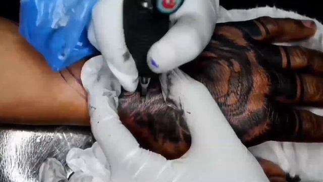 Tiger tattoo - TIME LAPSE (Tattoo king of hell ) смотреть онлайн