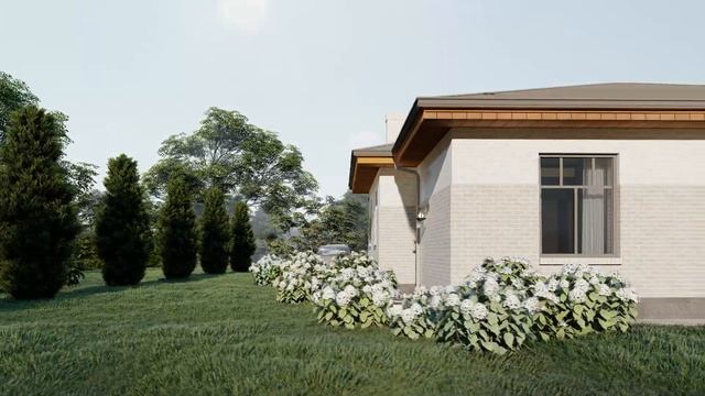 Готовый проект одноэтажного дома. 140м.кв смотреть онлайн