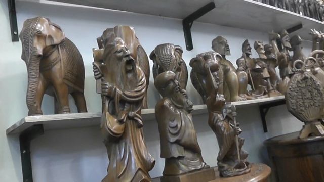 Индия, Южный Гоа, отель AlaGoa,изделия из дерева ручной работы! смотреть онлайн