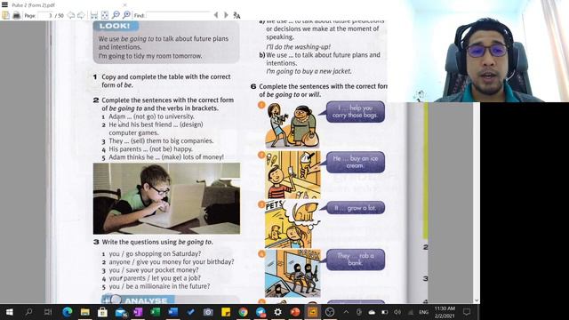 Form 2 Lesson 2 - be going to and will смотреть онлайн