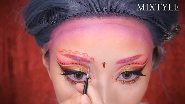 ЯПОНСКИЙ МАКИЯЖ.Традиционная японский женский наряд.2018 смотреть онлайн