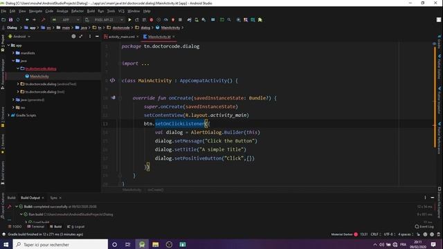 Make an AlertDialog in Android and Kotlin смотреть онлайн
