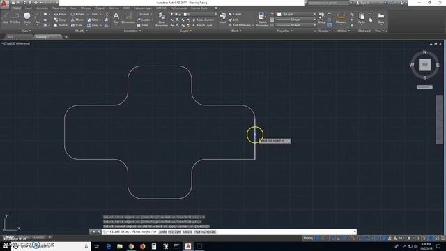 AutoCAD: Edit/Remove Fillets/Chamfers смотреть онлайн