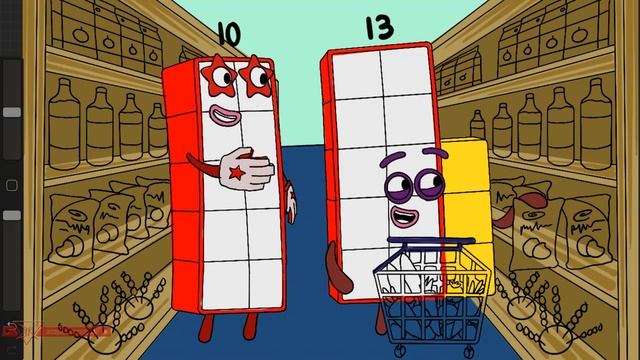 Numberblocks 10 13 Keep the Rules Visit and Shop at the Supermarket - Numberblocks As a Fanmade смотреть онлайн