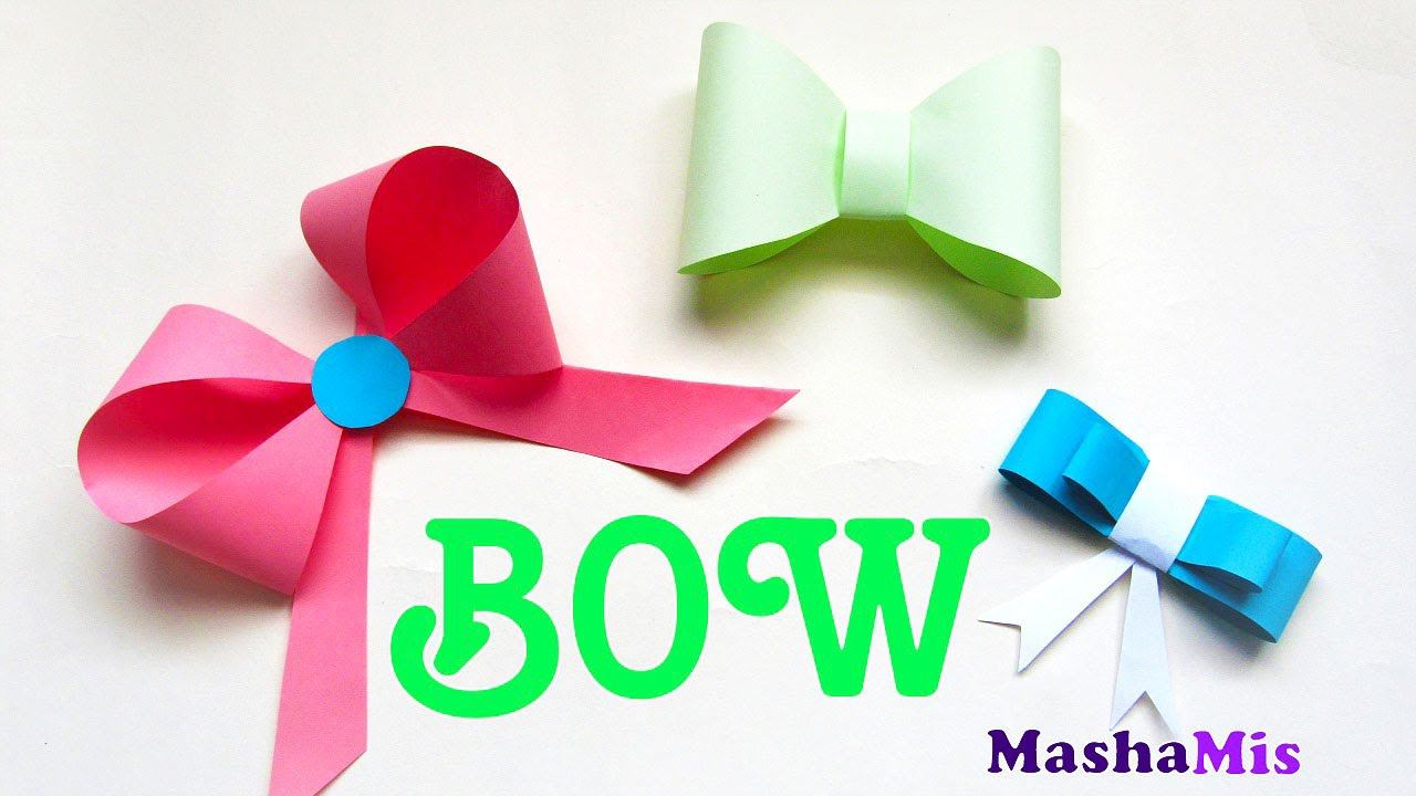 БАНТ из БУМАГИ своими руками 3 DIY смотреть онлайн