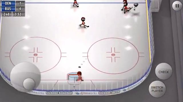 Stickman Ice Hockey - Russia 5 / Denmark 1 смотреть онлайн