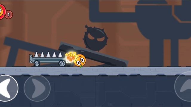 "ORANGE BALL FIRST ENCOUNTER RUNNING BALL" Bounce Ball 6 - Jump Ball Hero Adventure смотреть онлайн