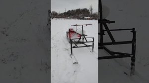 Мотобуксировщик Форза 9лс. С лыжным модулем.