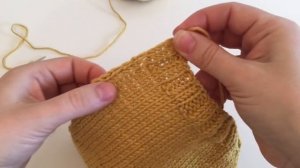 Как связать чепчик спицами на 3-6 мес. Чепчик - эльф. Вяжем вместе .МК.