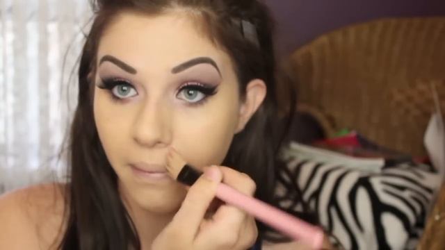 Pretty in Pink | Eye's and Full Face Makeup ♥ смотреть онлайн