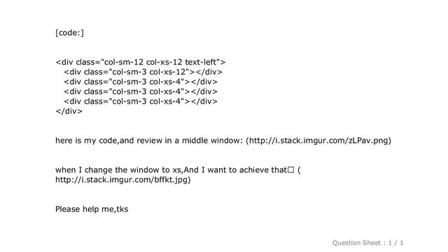 HTML : bootstrap:I want to push the div down when I change the window to xs смотреть онлайн