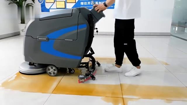 Anrunto B50 Бесшумная электрическая машина для очистки пола скруббер с CE и ETL смотреть онлайн