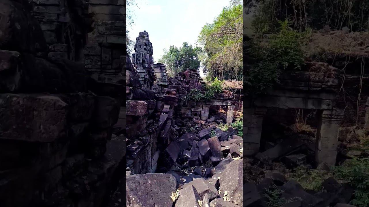 Руины древнего храма - Бантэй Чма. дальние храмы Ангкора. #камбоджа смотреть онлайн