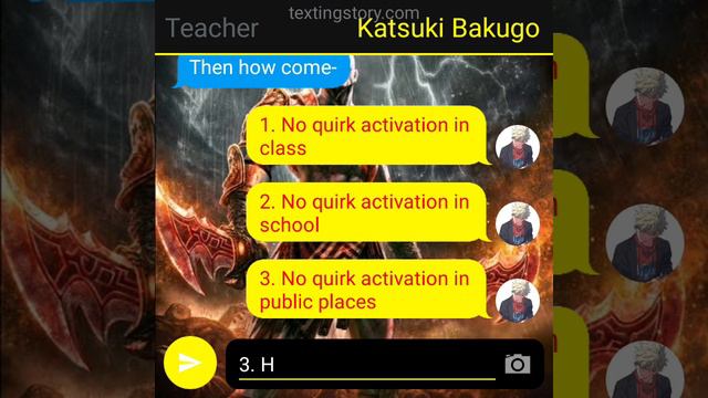 "KRATOS DEKU" texting story part 2 "the reunion" смотреть онлайн