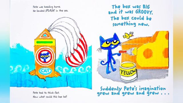 ?? Kids Book Read Aloud PETE THE CAT'S GROOVY IMAGINATION By Kimberly and James Dean смотреть онлайн