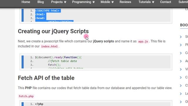 How to Inline Edit Data in Table using PHP and jQuery Tutorial Demo смотреть онлайн