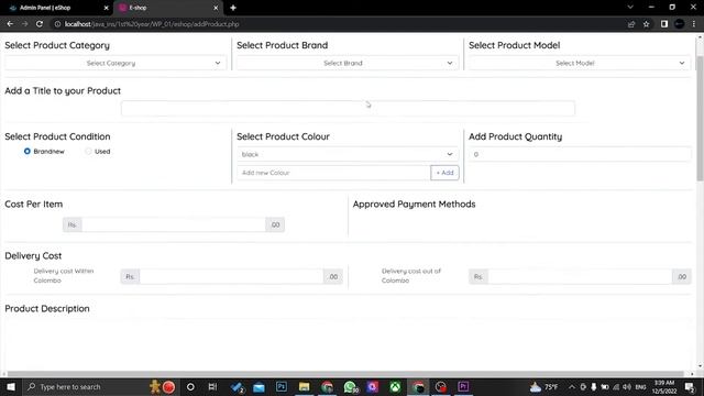 eshop web project final смотреть онлайн