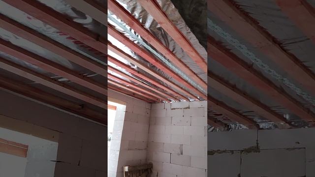 Пароизоляция и обрешетка перекрытия 2-го этажа смотреть онлайн
