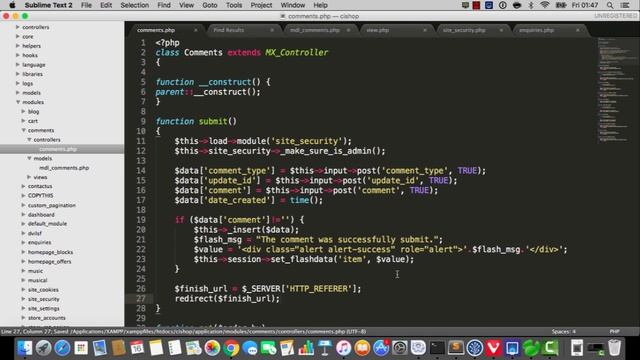 Build an online shop with Codeigniter - part 87: enquiries comments смотреть онлайн