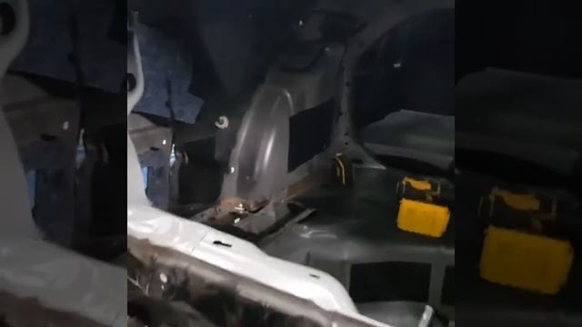 Volkswagen Jetta 2016 Ремонт заднего лонжерона на стапеле / Volkswagen Jetta 2016  Rear Repair.