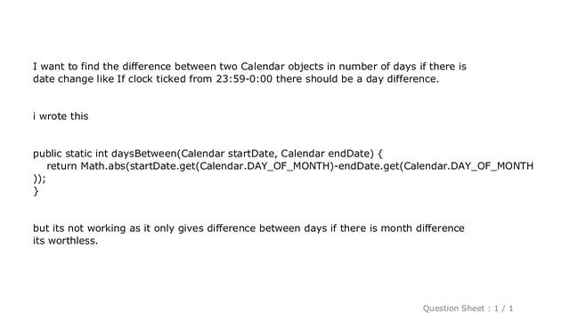 Android : How to get number of days between two calendar instance? смотреть онлайн