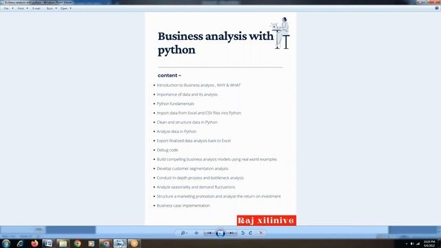 Business analysis with Python смотреть онлайн