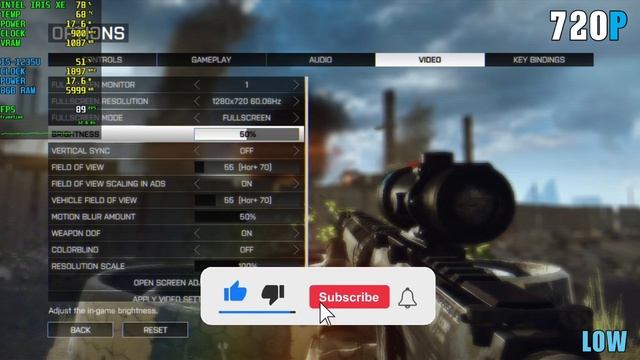 Testing Battlefield 4 Graphic Settings on 8GB RAM Intel Iris Xe | 1080P/720P Low Medium High Ultra смотреть онлайн