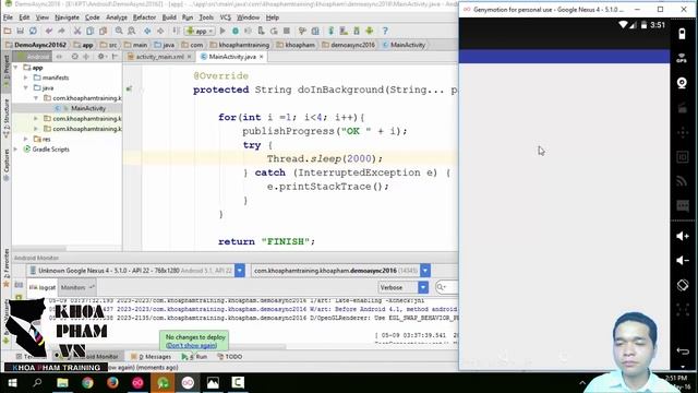 Phần 2 - Bài 1: Giới thiệu AsyncTask 2 смотреть онлайн